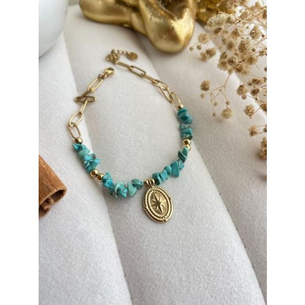 Chaîne de cheville Turquoise