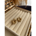 Boucle fleur Doré