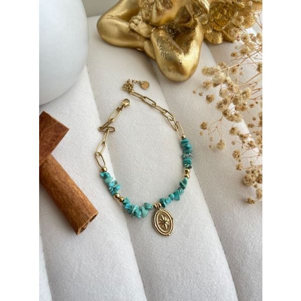 Chaîne de cheville Turquoise