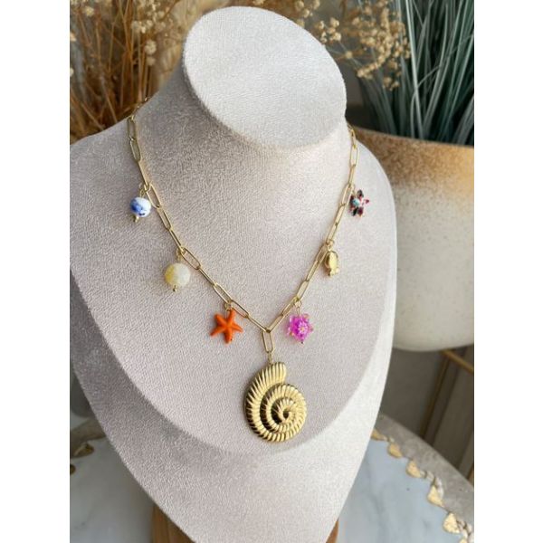 Collier Spirale Marine