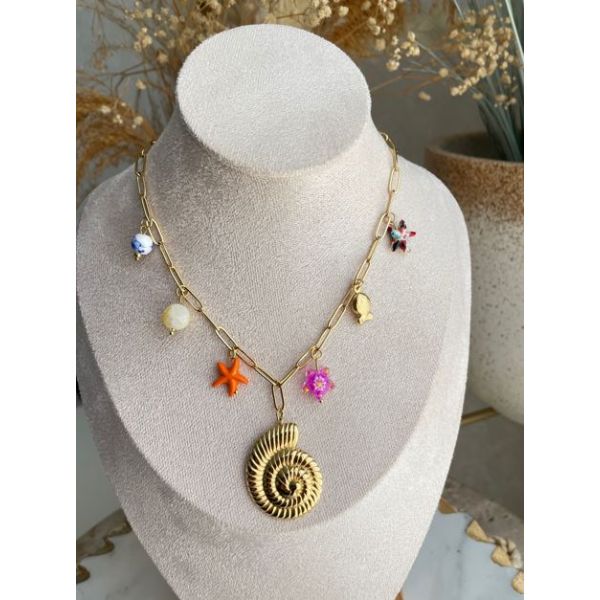 Collier Spirale Marine