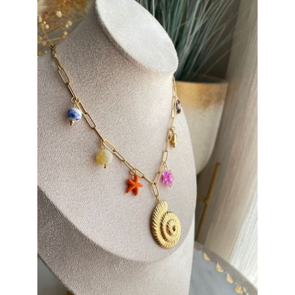 Collier Spirale Marine