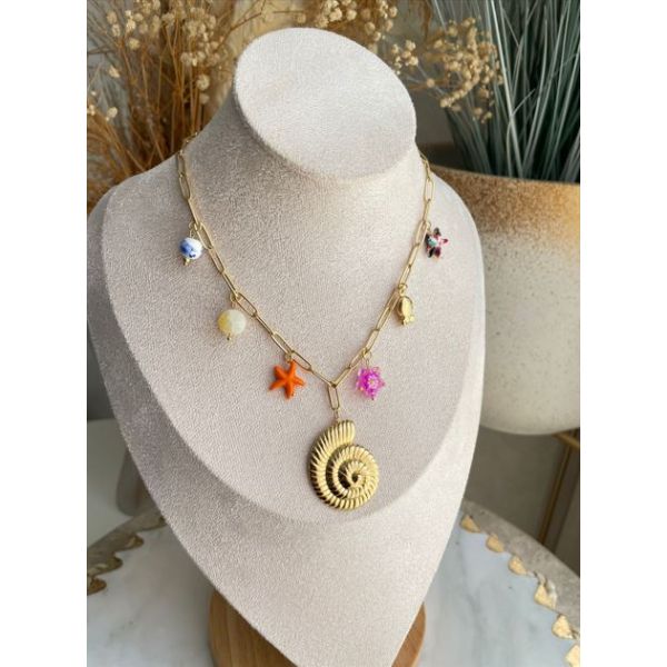Collier Spirale Marine