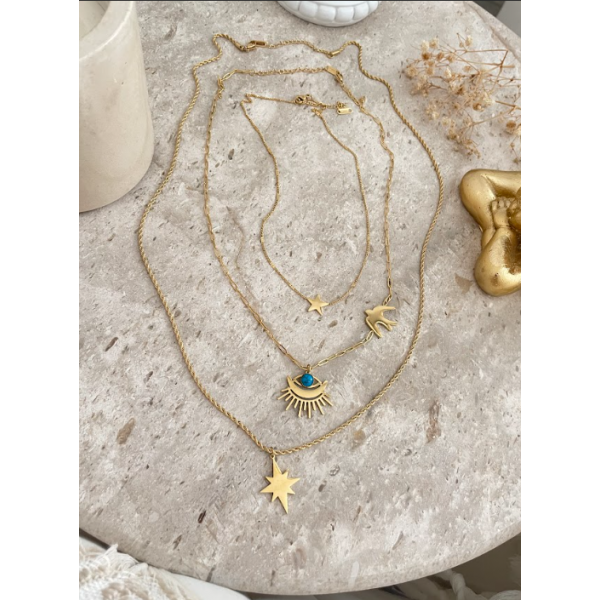 Collier Trio avec petite étoile