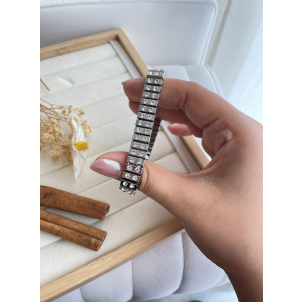 Gourmette Vintage argent