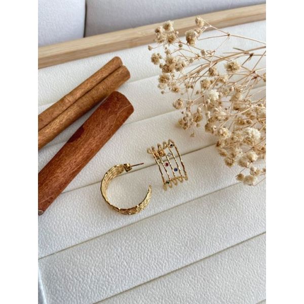 Boucles avec perles Multicouleurs
