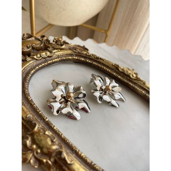 Boucle Fleure Argenté