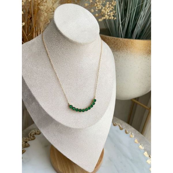 Collier Pierres Verte