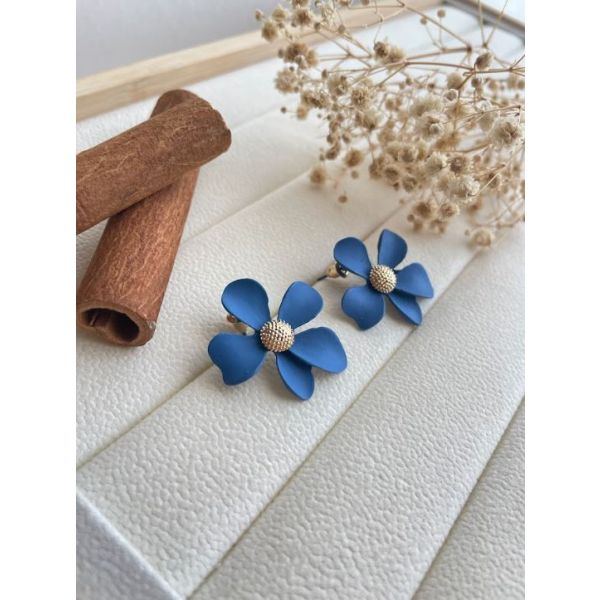 Fleure Cinq Feuilles Bleue