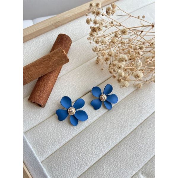 Fleure Cinq Feuilles Bleue