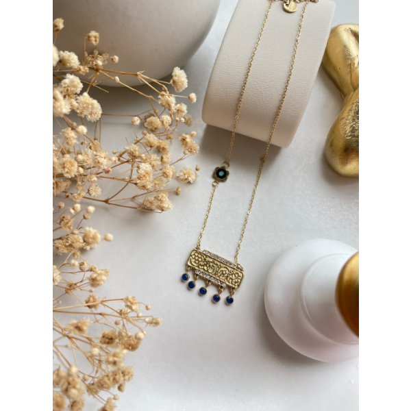 Collier Calligraphie avec cristaux