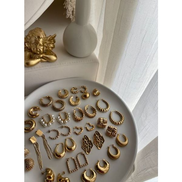 Mini boucles losange