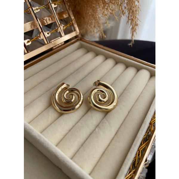 Boucle spirale Doré