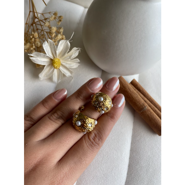 Mini Boucles avec des perles