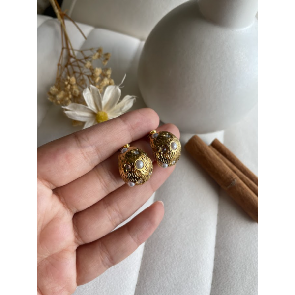 Mini Boucles avec des perles