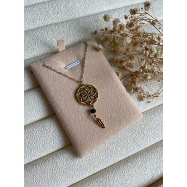 Collier fleur ronde