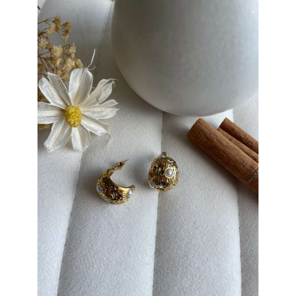 Mini Boucles avec des perles
