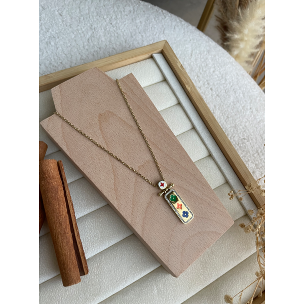 Collier Trèfle Coloré