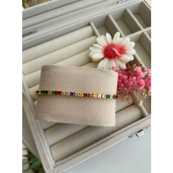 Bracelet Rivière Multicouleur