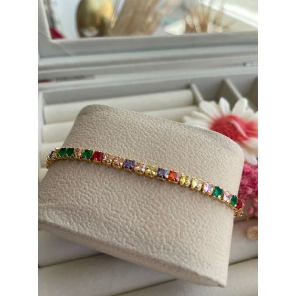 Bracelet Rivière Multicouleur