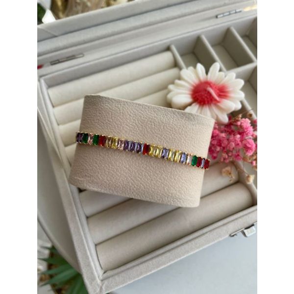 Bracelet Rivière Multicouleur