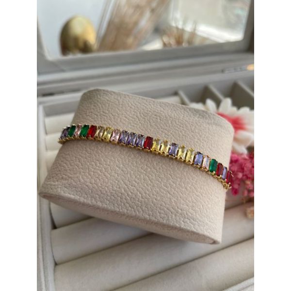 Bracelet Rivière Multicouleur