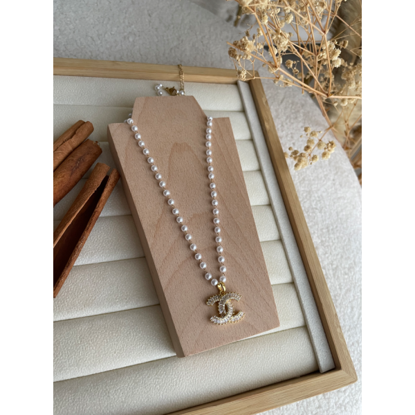 Collier Chanel Blanc