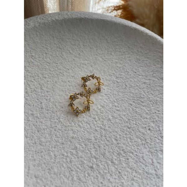 Boucle Rond avec des fleures