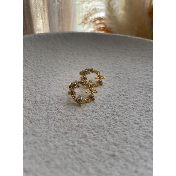 Boucle Rond avec des fleures