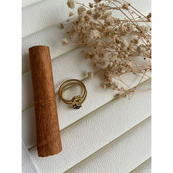 Bague double trèfles