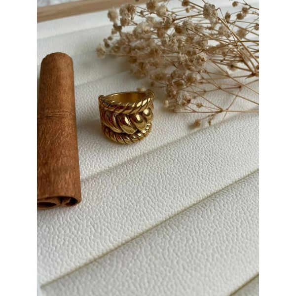 Bague jonc à torsades