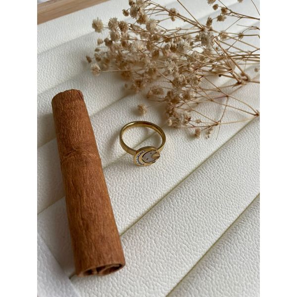Bague motif lune
