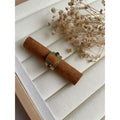 Bague jonc large avec pierres multicolores