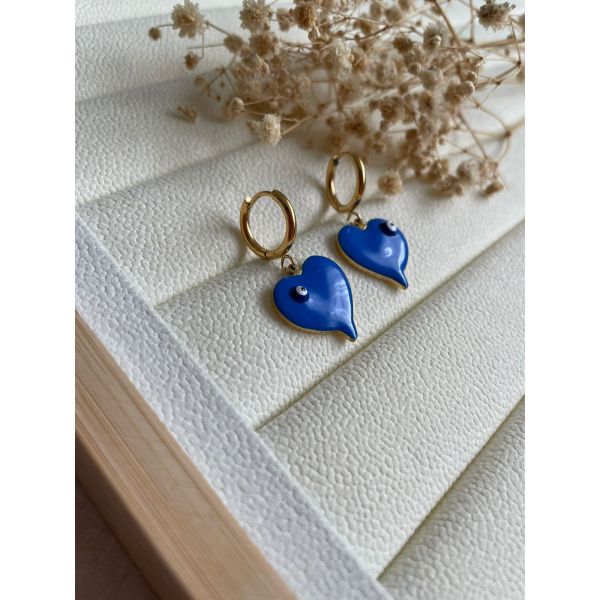 BOUCLES D’OREILLES AIN BLEU