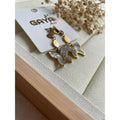 BOUCLES D’OREILLES PAPILLON EN BLANC