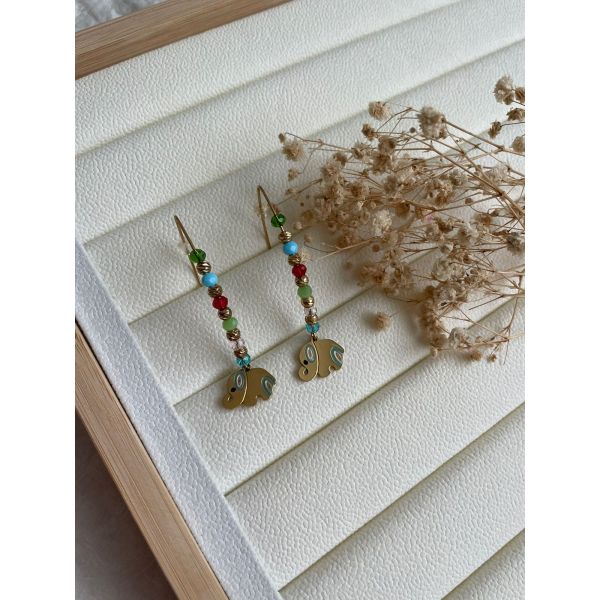 Boucle d'oreille Eléphant