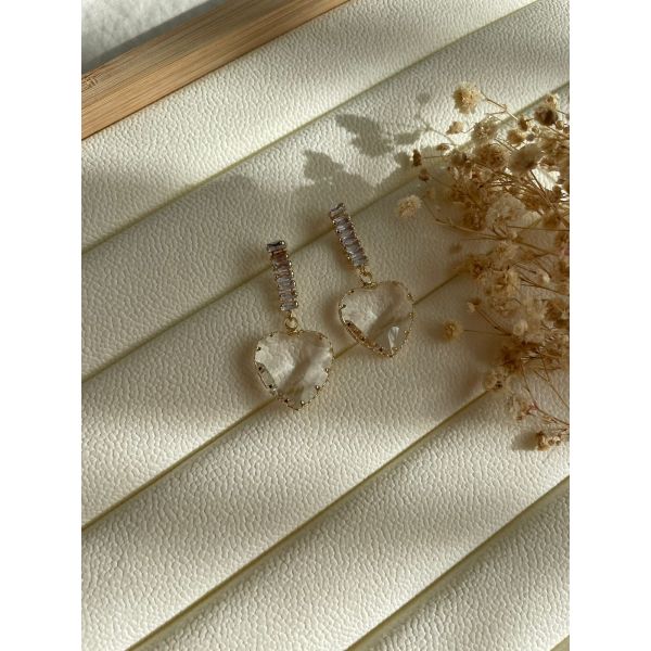 Boucle d'oreille Love diamant