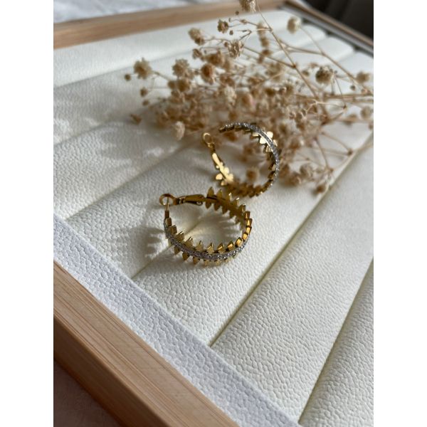 Boucle d'oreille Ornata avec Strass