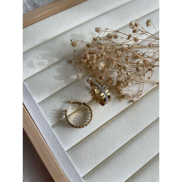 Boucle d'oreille Ornata avec Strass