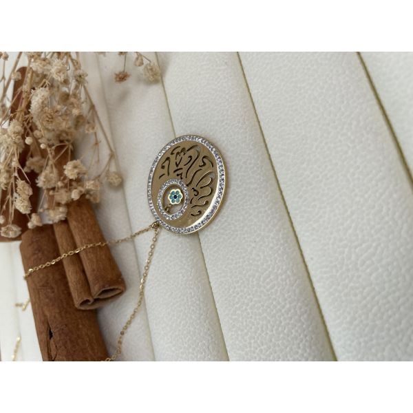 Collier "Mashallah" avec petite fleure