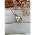 Collier pendentif cercle calligraphie