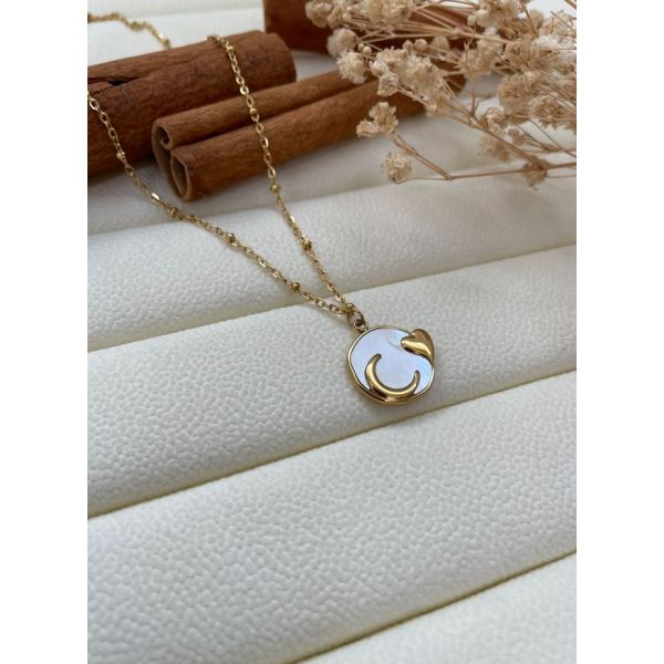 Collier coeur et lune