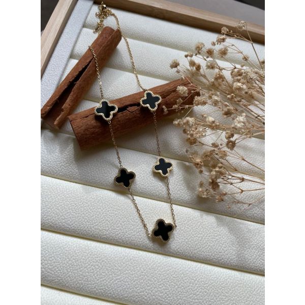 Collier cinque DAISY noir