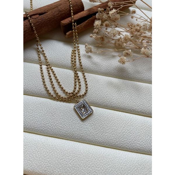 Collier avec pendentif diamant