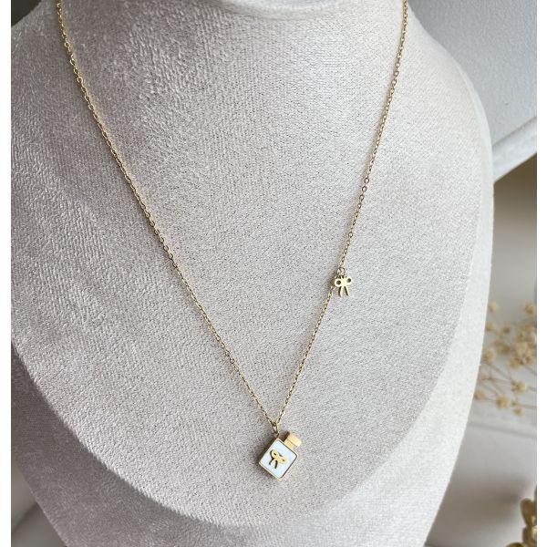 Collier Flacon Papillon