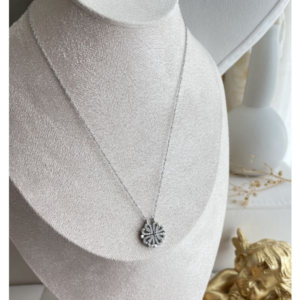 Collier Fleur 4 Cœur