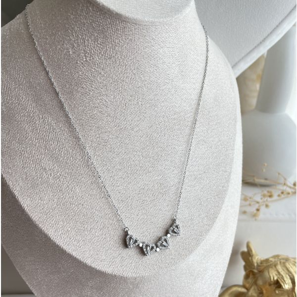 Collier Fleur 4 Cœur