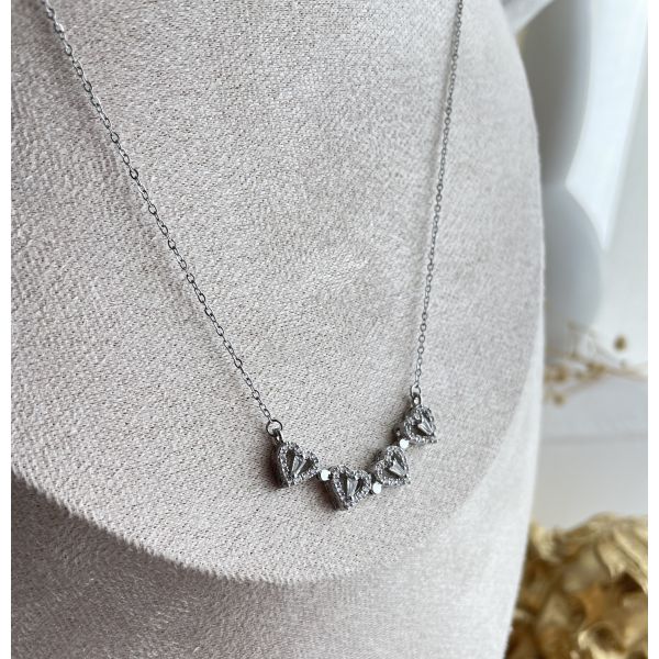 Collier Fleur 4 Cœur