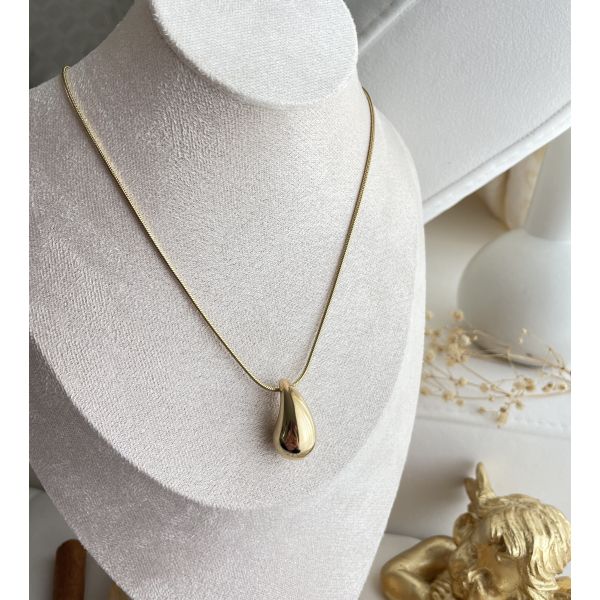Collier Larme Doré