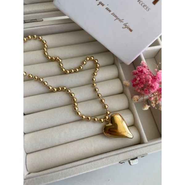 Collier Coeur Doré